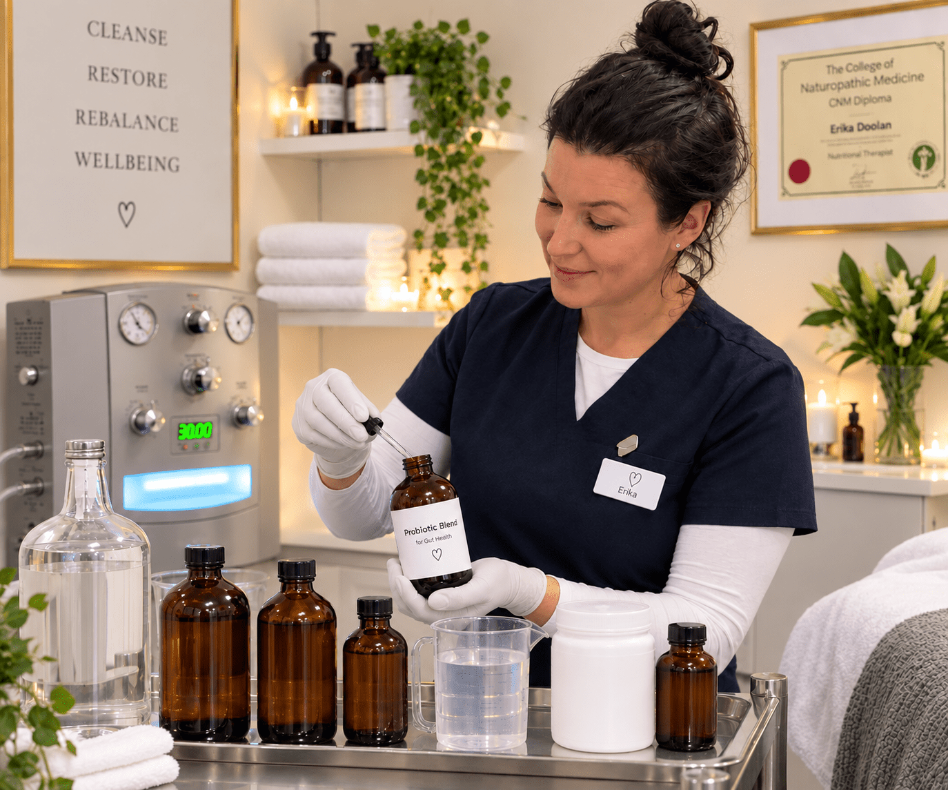Erika Doolan | Probiotic Implant | Colon Hydrotherapy